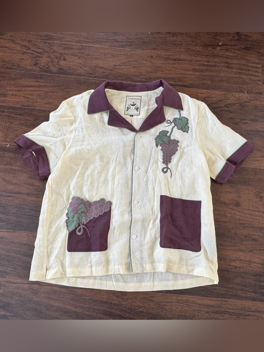 Tombolo 'Tombarolo' Cabana Shirt - Unisex - size XL🍷🍇